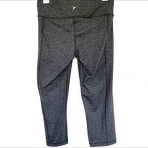 Old Navy G0-Dry Capri Athletic Leggings Sport Activewear Gray Quality Medium NEW